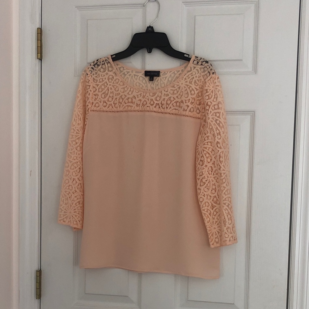 Vintage “the limited” Lace Peach Top